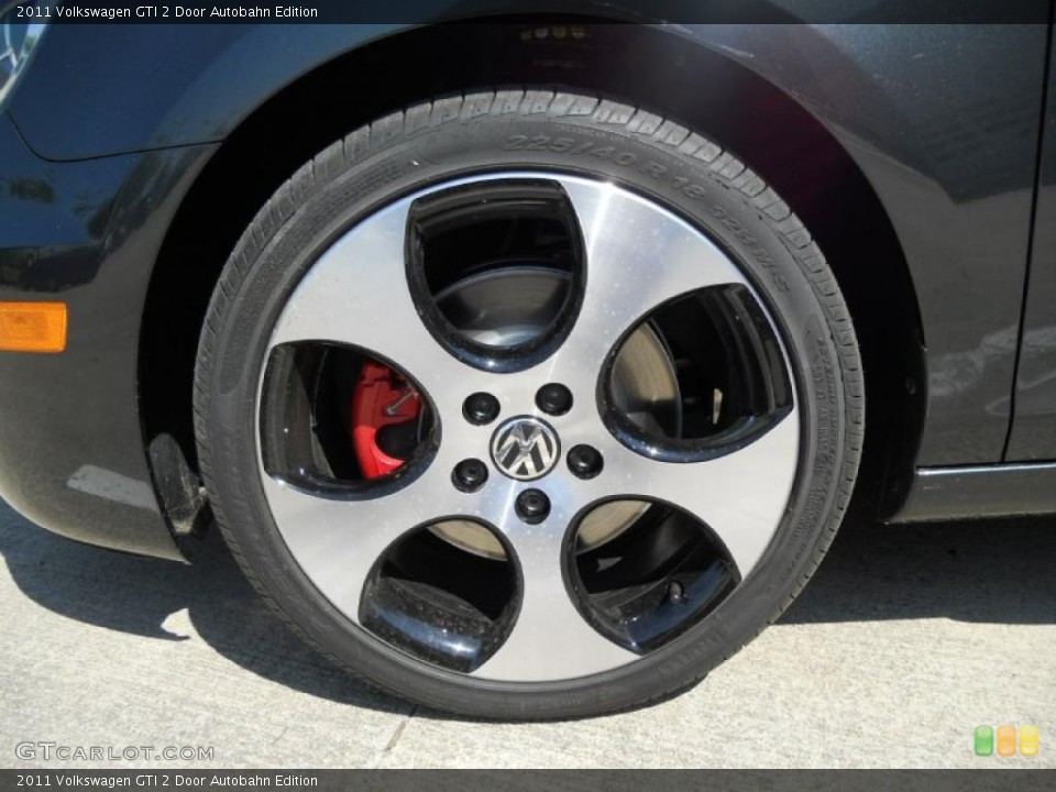 2011 Volkswagen GTI 2 Door Autobahn Edition Wheel and Tire Photo #47434476