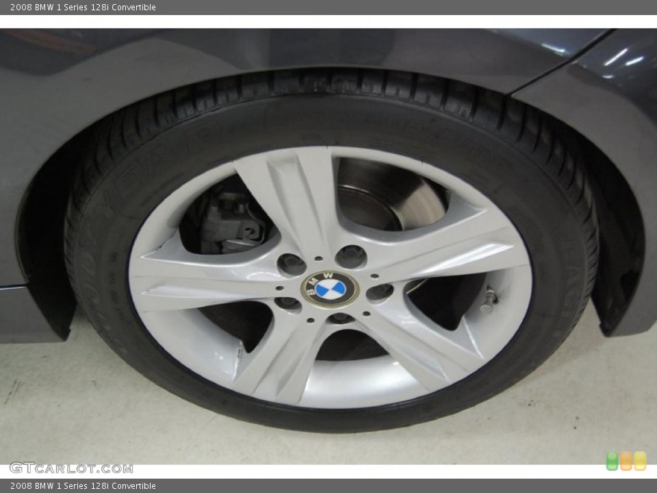 2008 BMW 1 Series 128i Convertible Wheel and Tire Photo #47436849