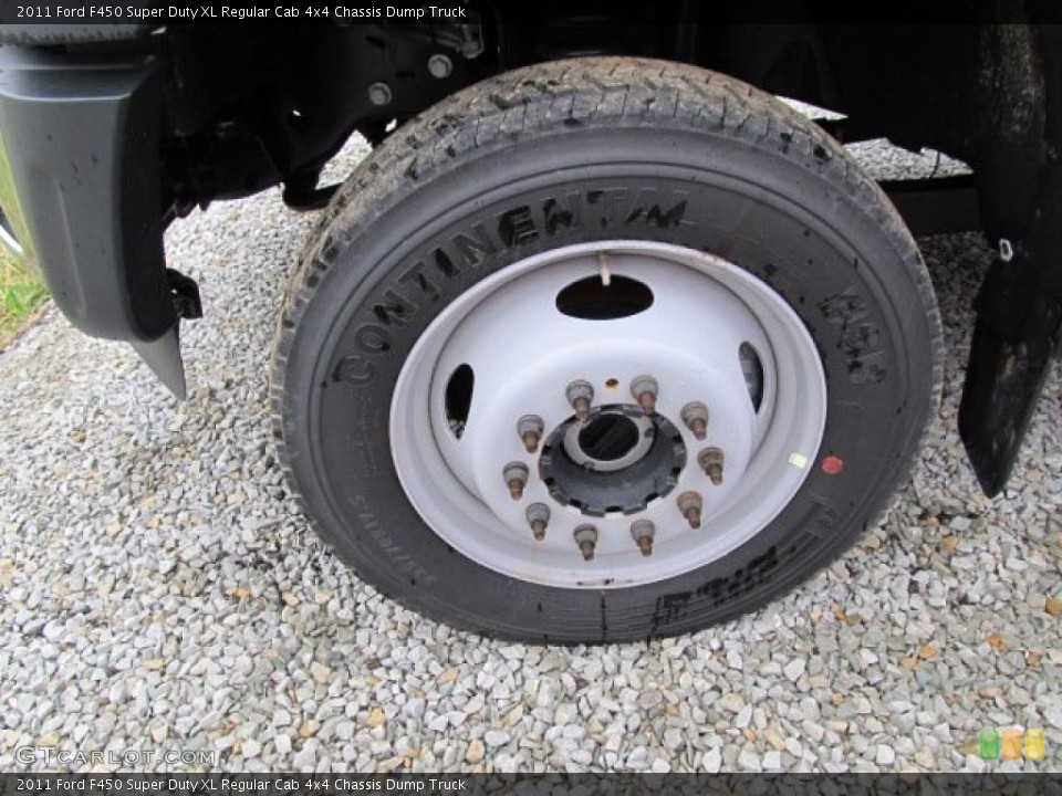 2011 Ford F450 Super Duty XL Regular Cab 4x4 Chassis Dump Truck Wheel and Tire Photo #47471275