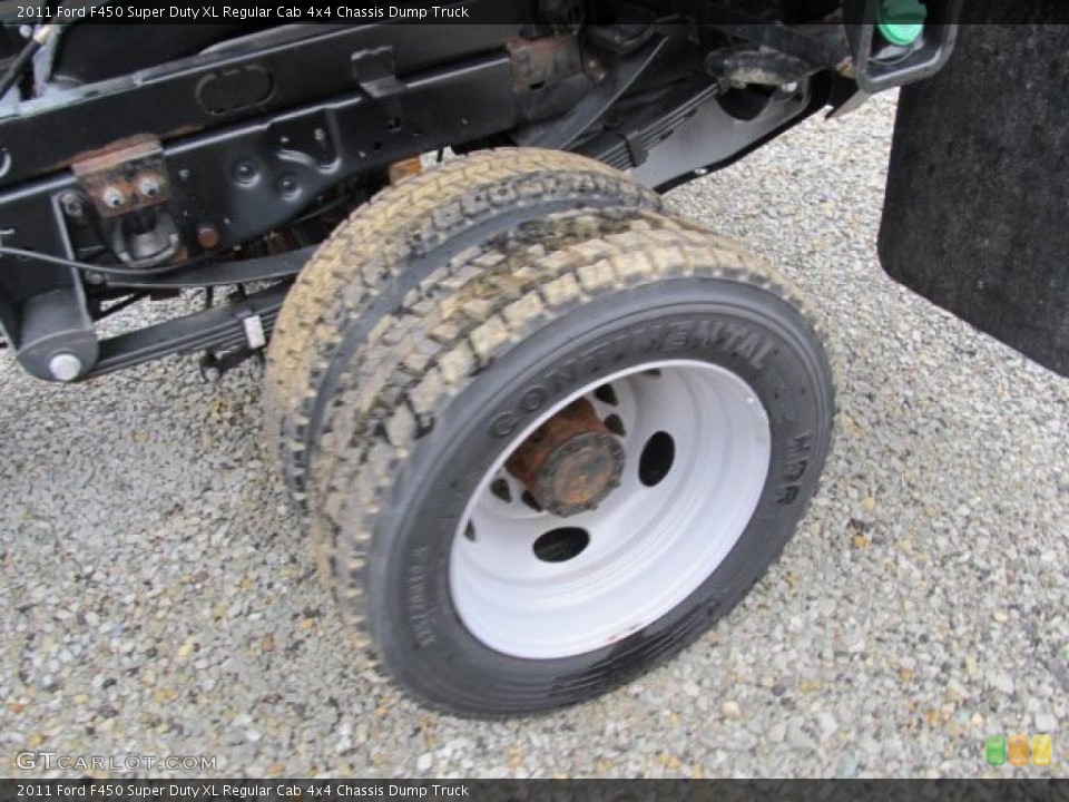 2011 Ford F450 Super Duty XL Regular Cab 4x4 Chassis Dump Truck Wheel and Tire Photo #47471302