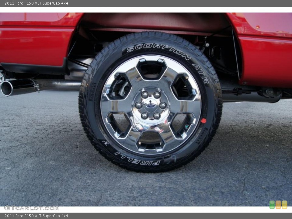 2011 Ford F150 XLT SuperCab 4x4 Wheel and Tire Photo #47475164