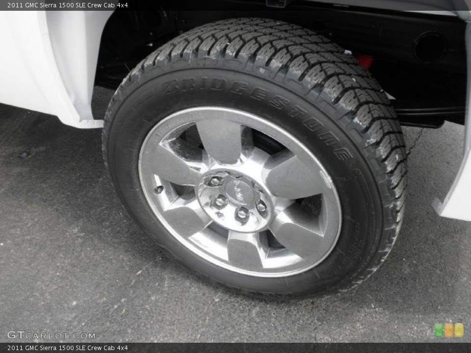2011 GMC Sierra 1500 SLE Crew Cab 4x4 Wheel and Tire Photo #47494605