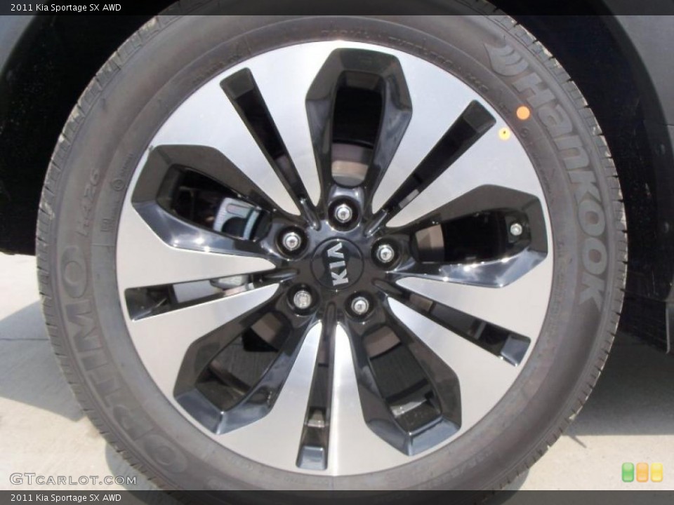 2011 Kia Sportage SX AWD Wheel and Tire Photo #47502415