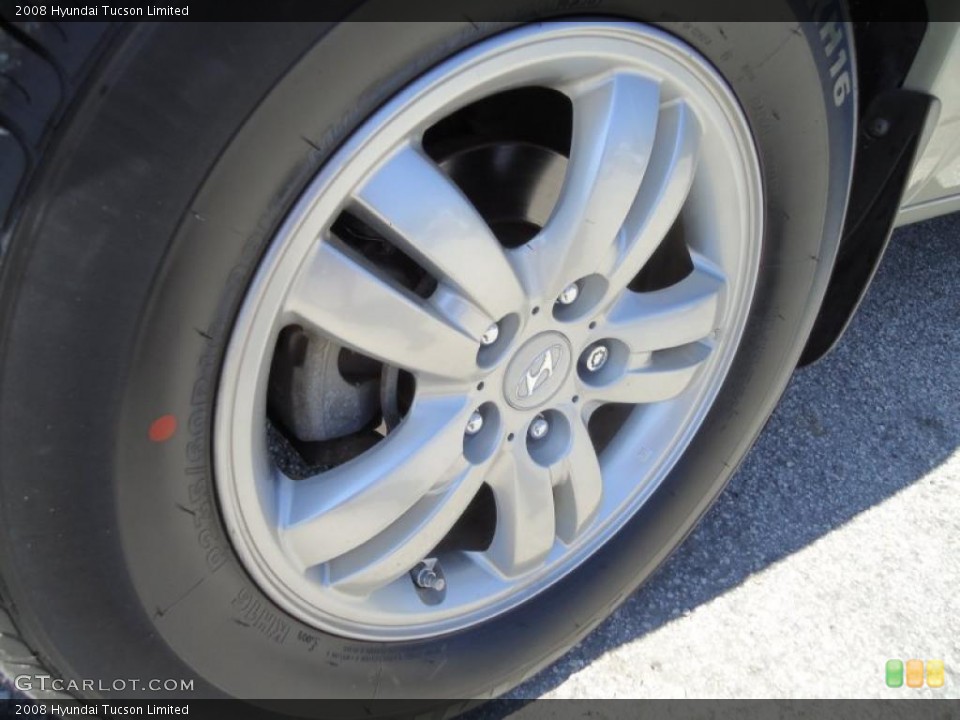2008 Hyundai Tucson Limited Wheel and Tire Photo #47519839