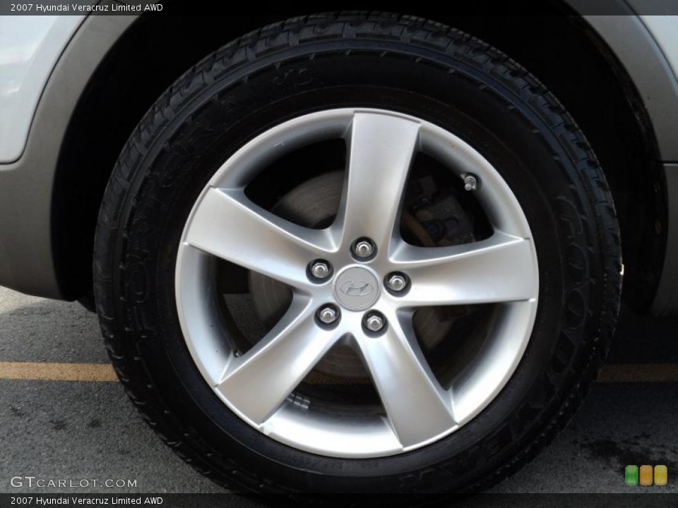 2007 Hyundai Veracruz Limited AWD Wheel and Tire Photo #47525077