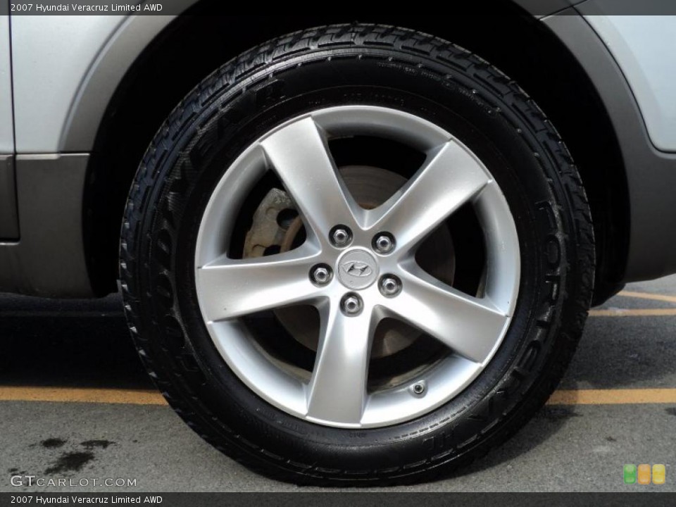 2007 Hyundai Veracruz Limited AWD Wheel and Tire Photo #47525185