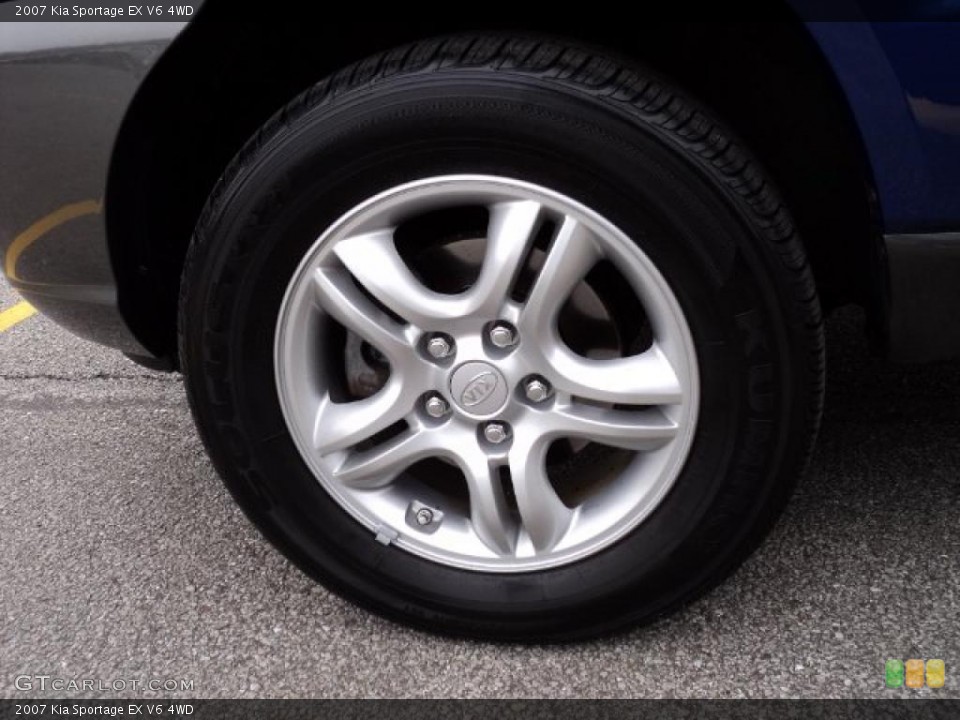2007 Kia Sportage EX V6 4WD Wheel and Tire Photo #47526418