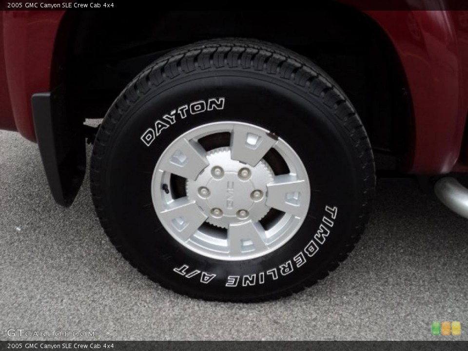 2005 GMC Canyon SLE Crew Cab 4x4 Wheel and Tire Photo #47526823