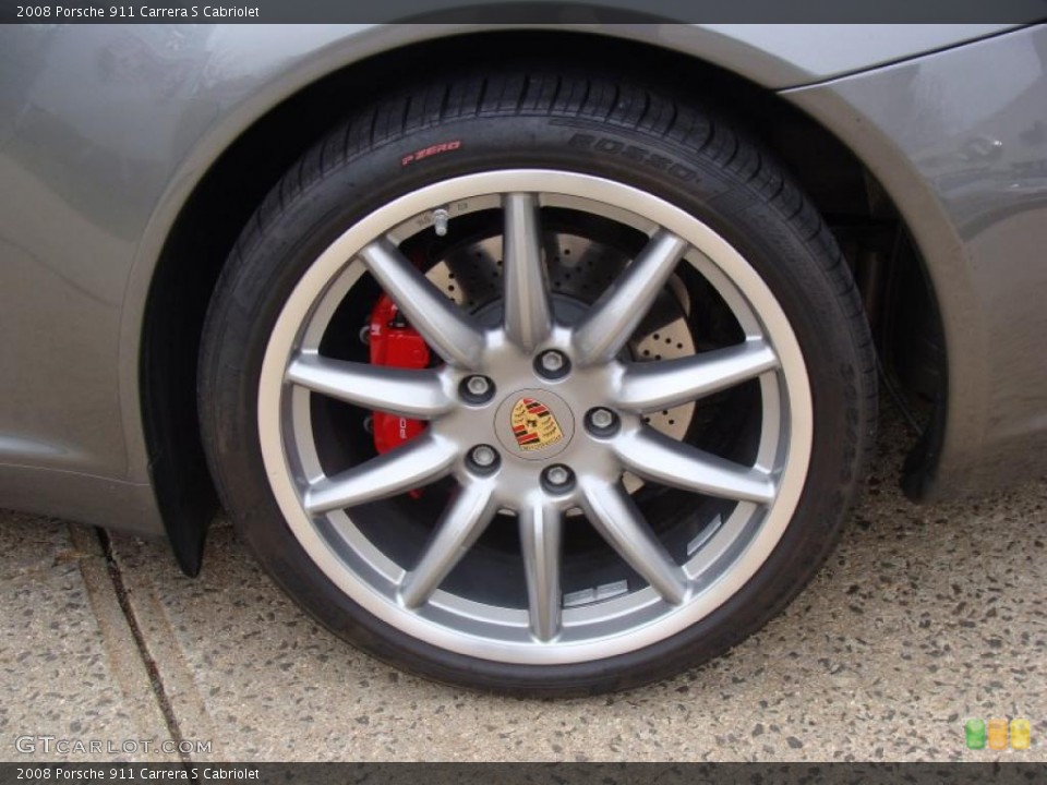 2008 Porsche 911 Carrera S Cabriolet Wheel and Tire Photo #47553605