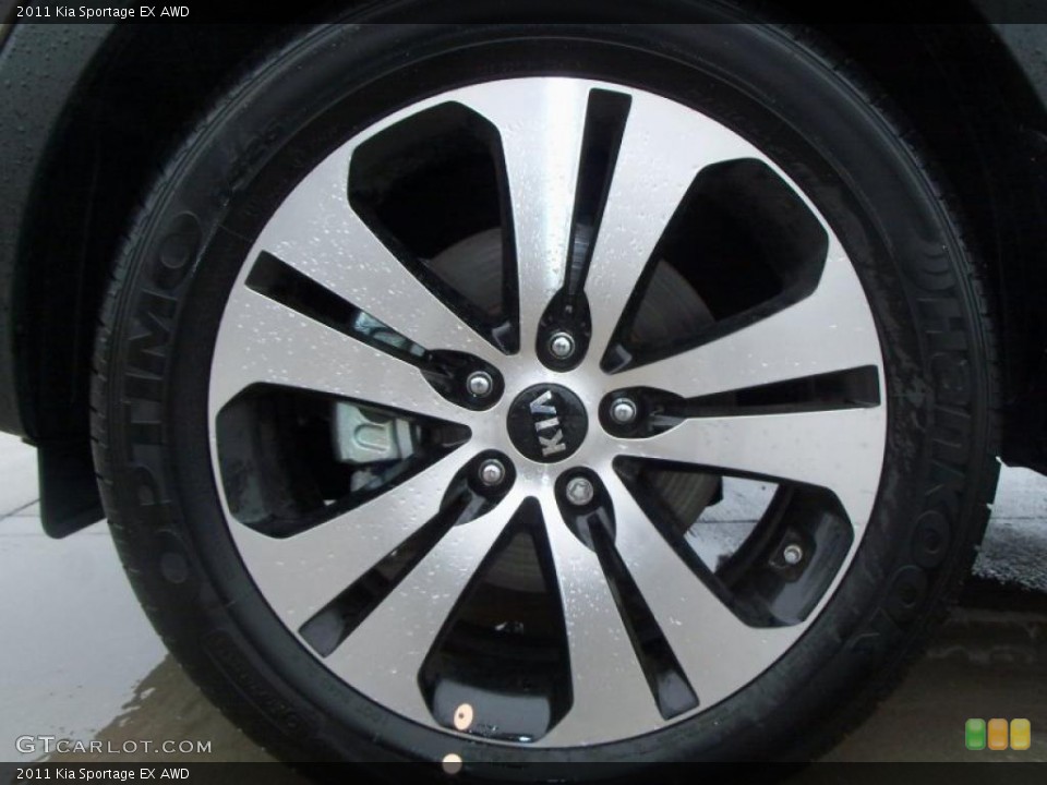 2011 Kia Sportage EX AWD Wheel and Tire Photo #47570873