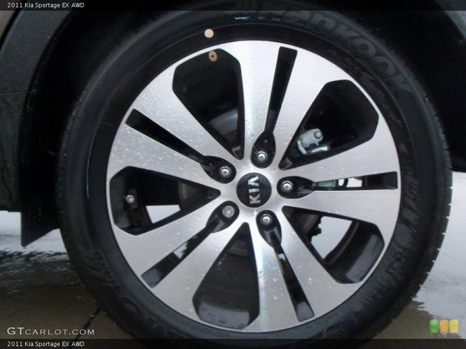 2011 Kia Sportage EX AWD Wheel and Tire Photo #47570888