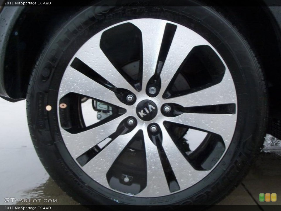 2011 Kia Sportage EX AWD Wheel and Tire Photo #47570903