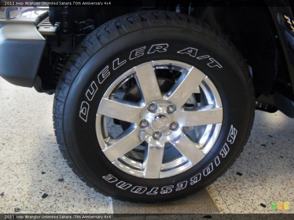 2011 Jeep Wrangler Unlimited Sahara 70th Anniversary 4x4 Wheel and Tire Photo #47572862