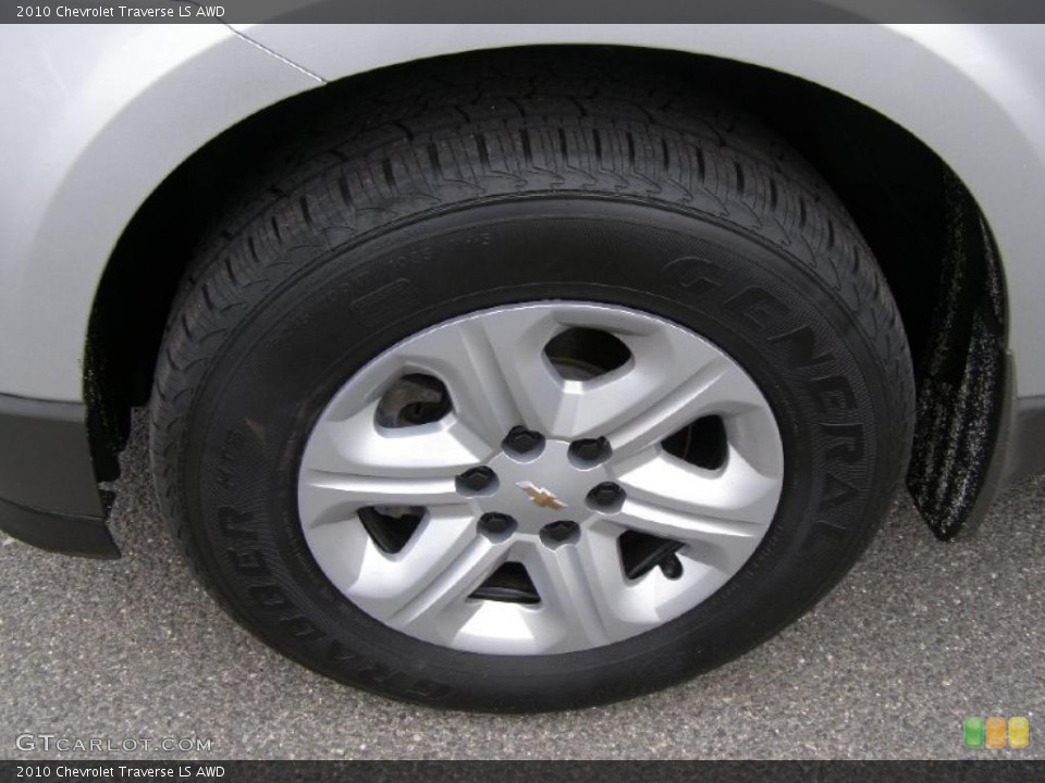 2010 Chevrolet Traverse LS AWD Wheel and Tire Photo #47574707