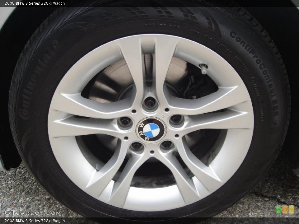 2008 BMW 3 Series 328xi Wagon Wheel and Tire Photo #47577134
