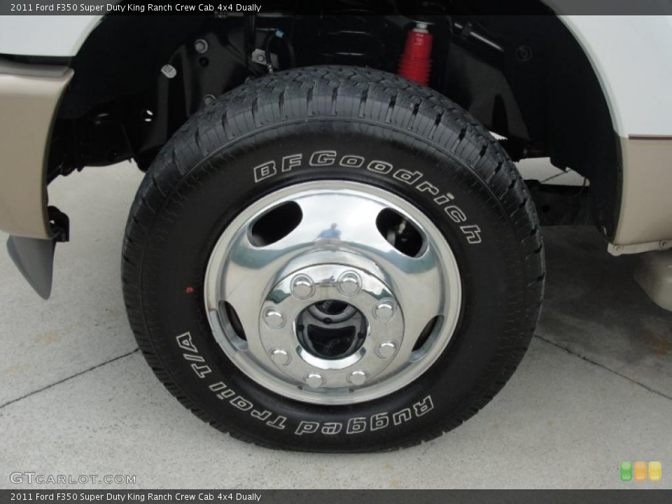 2011 Ford F350 Super Duty King Ranch Crew Cab 4x4 Dually Wheel and Tire Photo #47578454