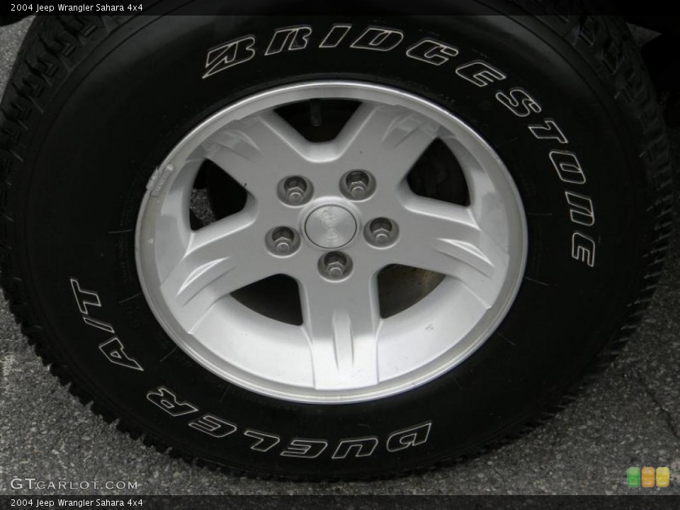 2004 Jeep Wrangler Sahara 4x4 Wheel and Tire Photo #47581781