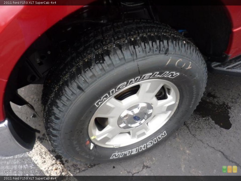 2011 Ford F150 XLT SuperCab 4x4 Wheel and Tire Photo #47596871