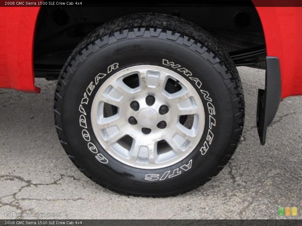 2008 GMC Sierra 1500 SLE Crew Cab 4x4 Wheel and Tire Photo #47614394