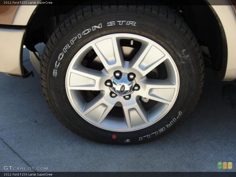 2011 Ford F150 Lariat SuperCrew Wheel and Tire Photo #47623211