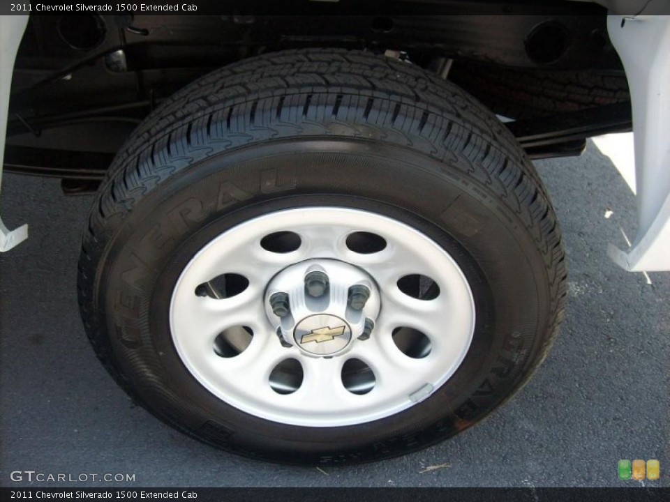 2011 Chevrolet Silverado 1500 Extended Cab Wheel and Tire Photo #47627996