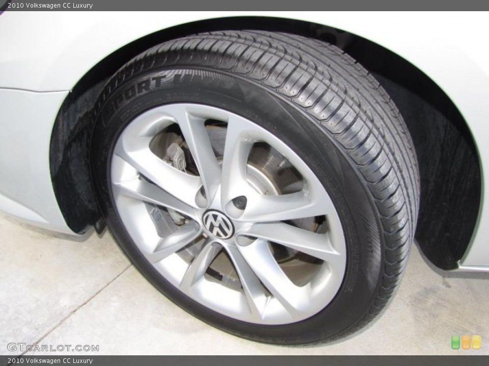 2010 Volkswagen CC Luxury Wheel and Tire Photo #47629091