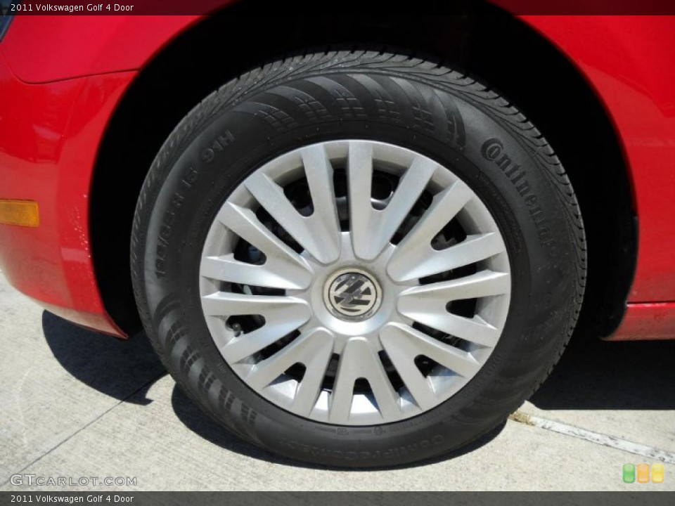 2011 Volkswagen Golf 4 Door Wheel and Tire Photo #47631569