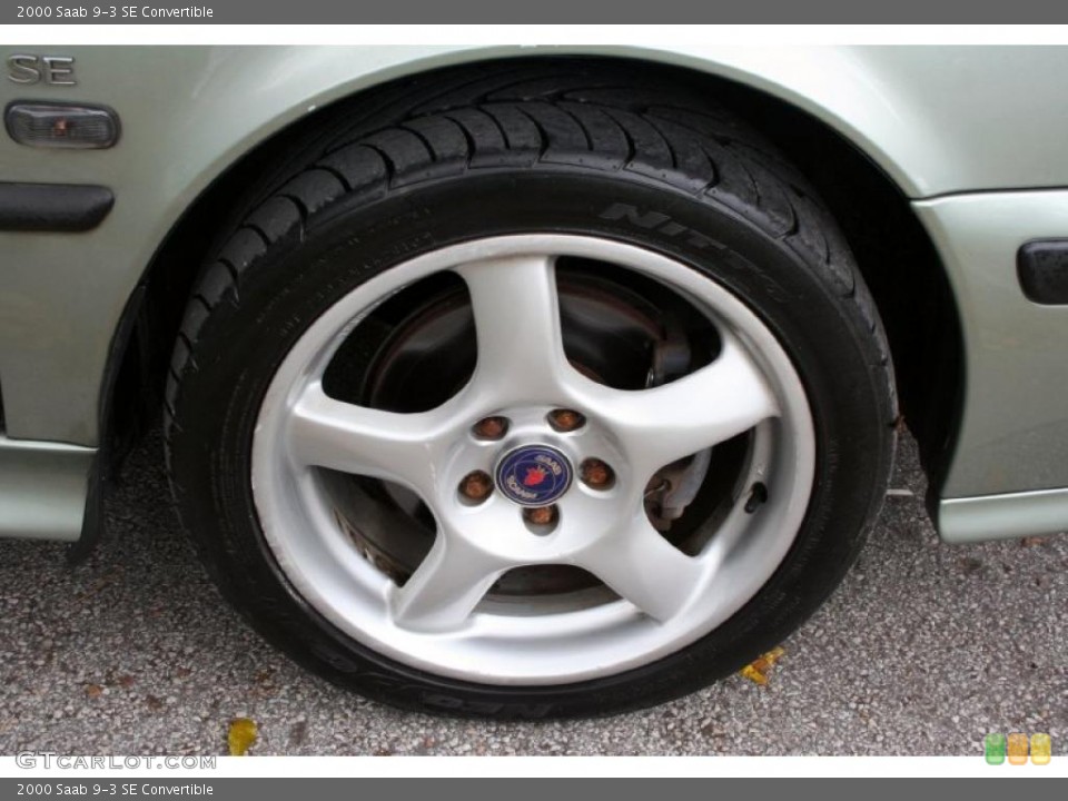 2000 Saab 9-3 SE Convertible Wheel and Tire Photo #47641798