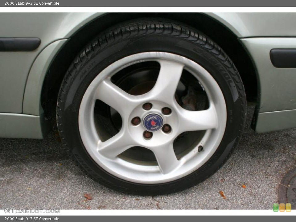 2000 Saab 9-3 SE Convertible Wheel and Tire Photo #47641828