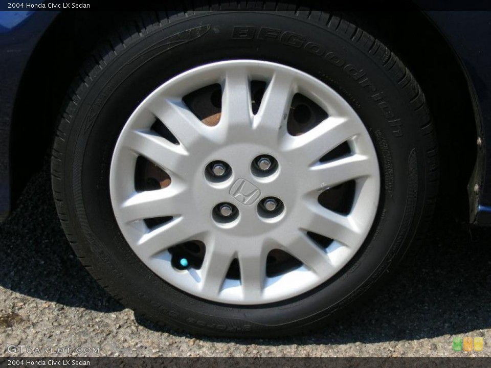 2004 Honda Civic LX Sedan Wheel and Tire Photo #47658397