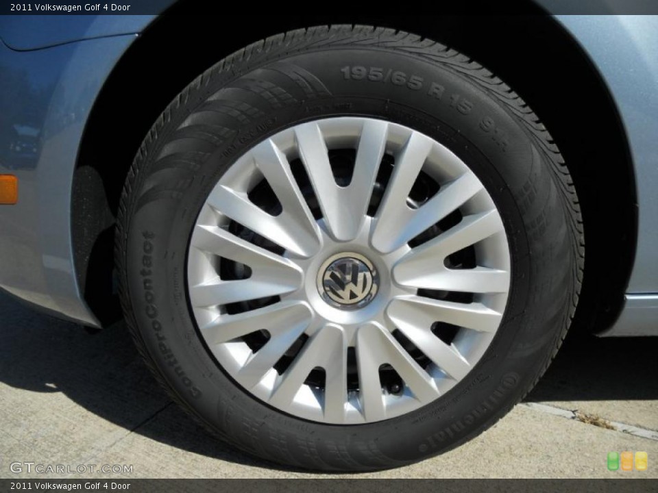 2011 Volkswagen Golf 4 Door Wheel and Tire Photo #47668456