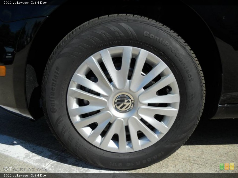 2011 Volkswagen Golf 4 Door Wheel and Tire Photo #47669140