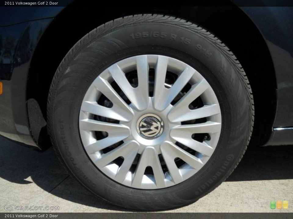 2011 Volkswagen Golf 2 Door Wheel and Tire Photo #47669479
