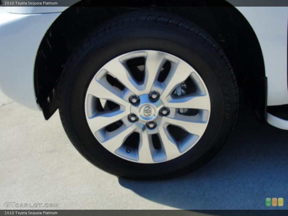 2010 Toyota Sequoia Platinum Wheel and Tire Photo #47673055