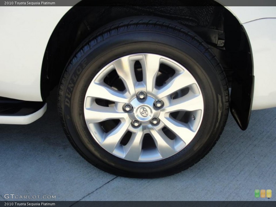 2010 Toyota Sequoia Platinum Wheel and Tire Photo #47673067