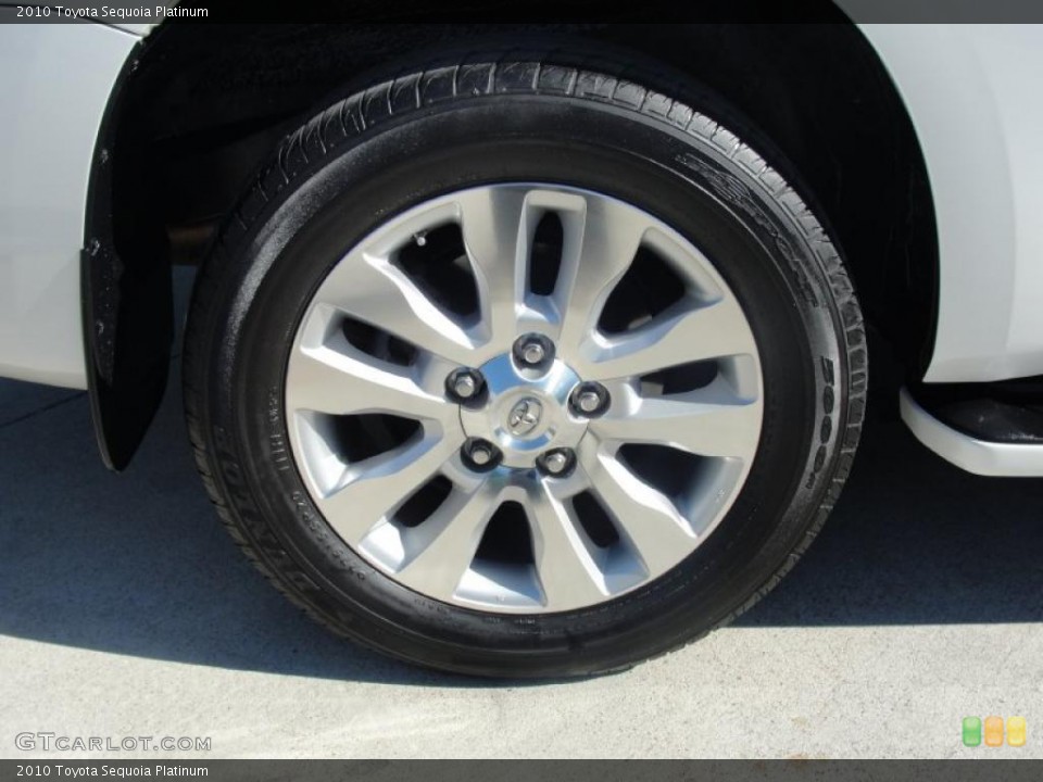 2010 Toyota Sequoia Platinum Wheel and Tire Photo #47673082