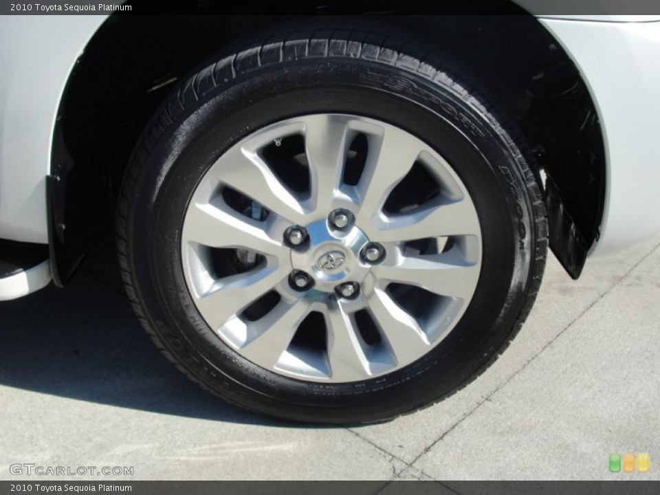 2010 Toyota Sequoia Platinum Wheel and Tire Photo #47673097