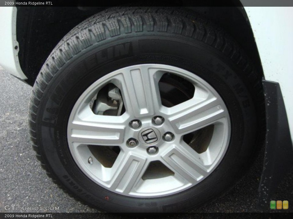 2009 Honda Ridgeline RTL Wheel and Tire Photo #47675962