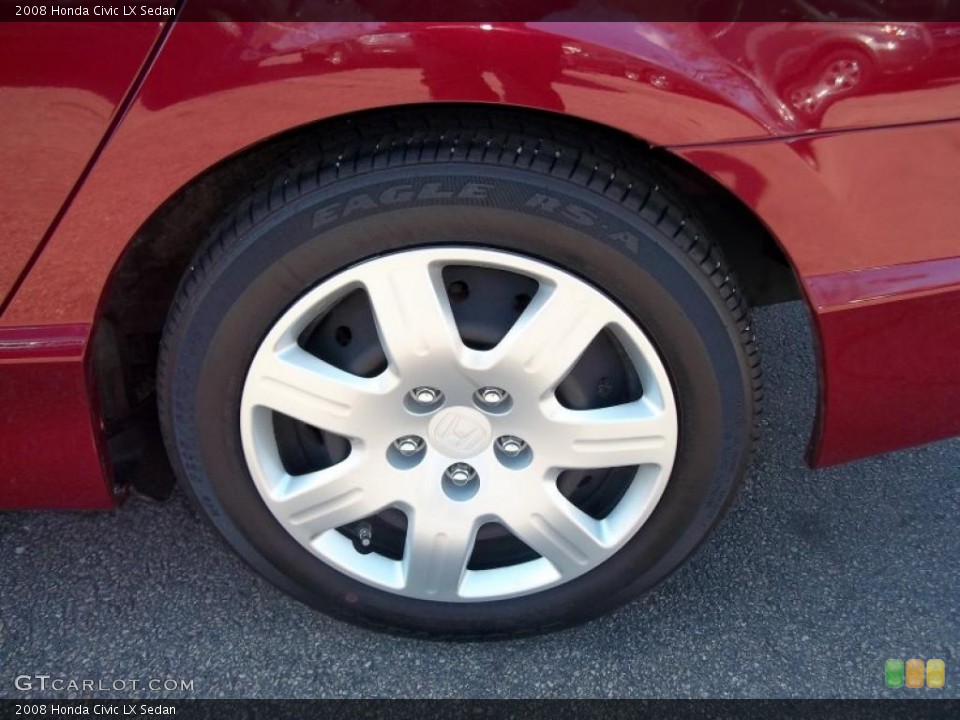 2008 Honda Civic LX Sedan Wheel and Tire Photo #47694390