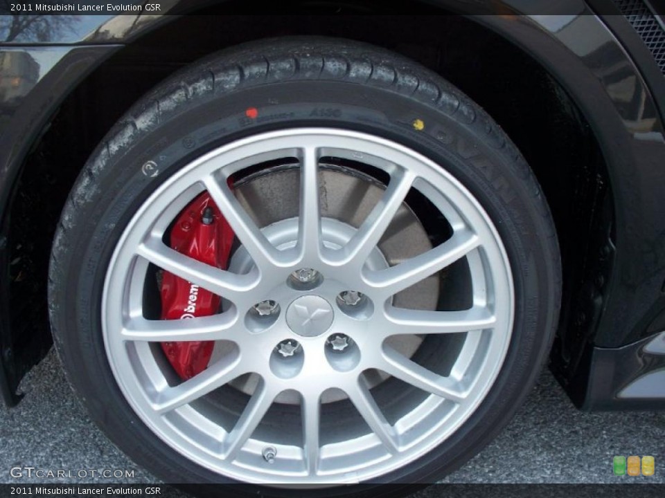 2011 Mitsubishi Lancer Evolution GSR Wheel and Tire Photo #47700819
