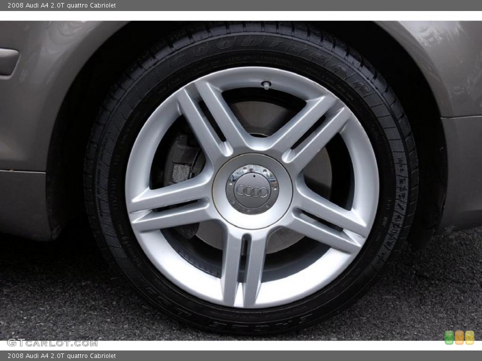 2008 Audi A4 2.0T quattro Cabriolet Wheel and Tire Photo #47706727