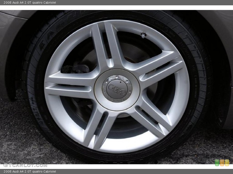 2008 Audi A4 2.0T quattro Cabriolet Wheel and Tire Photo #47706742