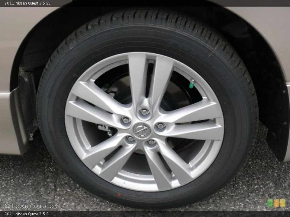 2011 Nissan Quest 3.5 SL Wheel and Tire Photo #47708687