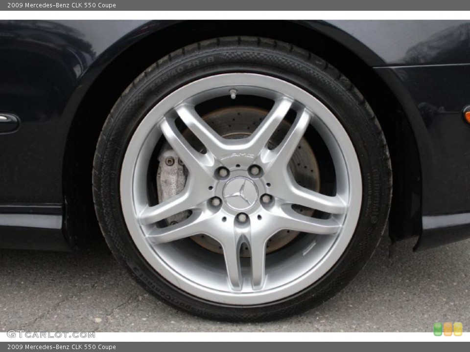 2009 Mercedes-Benz CLK 550 Coupe Wheel and Tire Photo #47719319