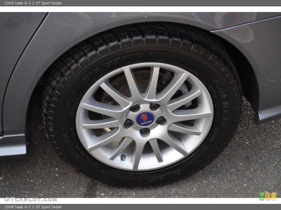 2008 Saab 9-3 2.0T Sport Sedan Wheel and Tire Photo #47735335