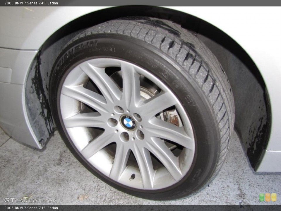 2005 BMW 7 Series 745i Sedan Wheel and Tire Photo #47736736