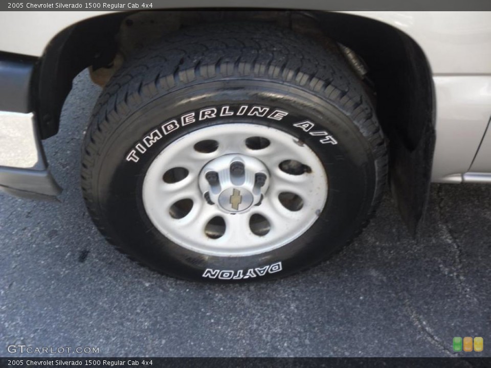 2005 Chevrolet Silverado 1500 Regular Cab 4x4 Wheel and Tire Photo #47744609