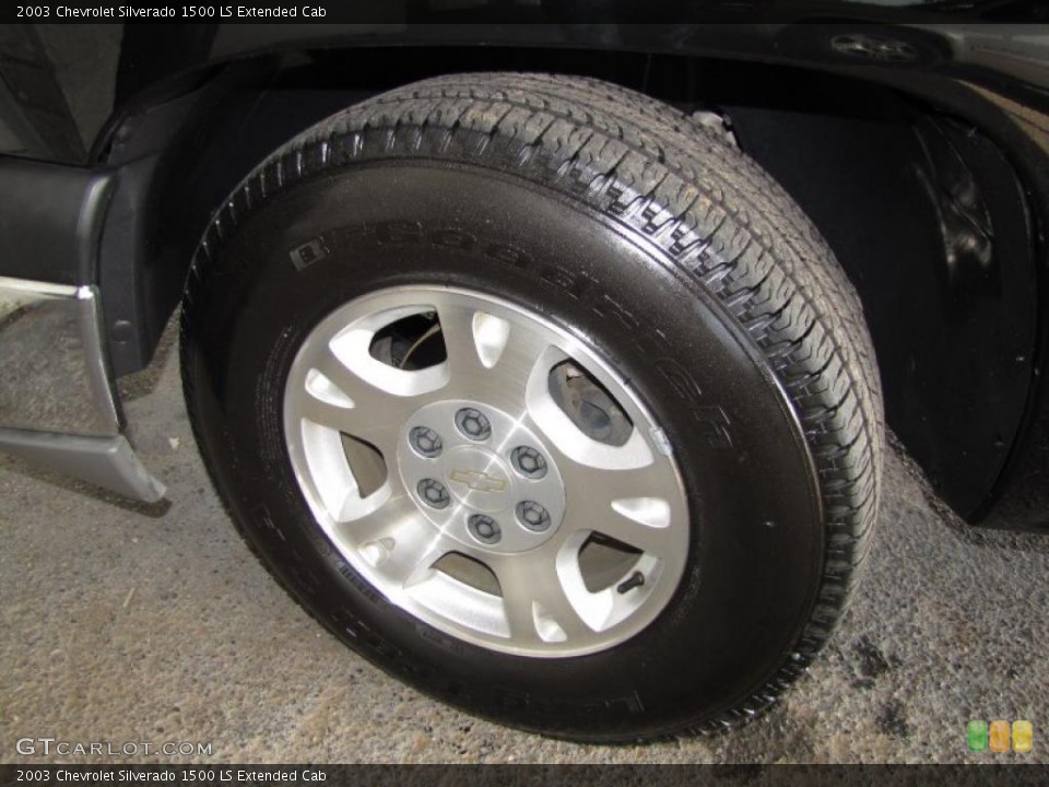 2003 Chevrolet Silverado 1500 LS Extended Cab Wheel and Tire Photo #47770272