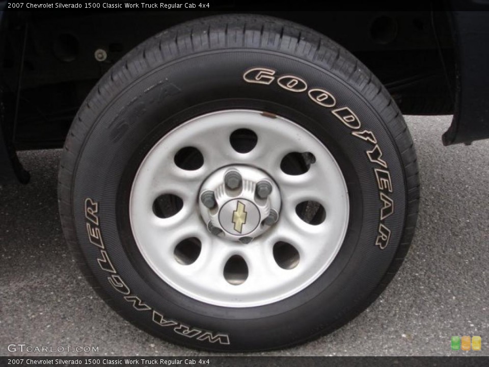 2007 Chevrolet Silverado 1500 Classic Work Truck Regular Cab 4x4 Wheel and Tire Photo #47791270