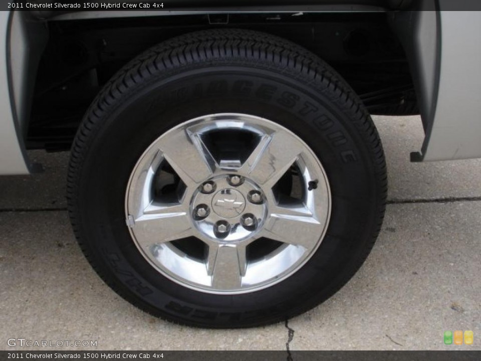 2011 Chevrolet Silverado 1500 Hybrid Crew Cab 4x4 Wheel and Tire Photo #47791480